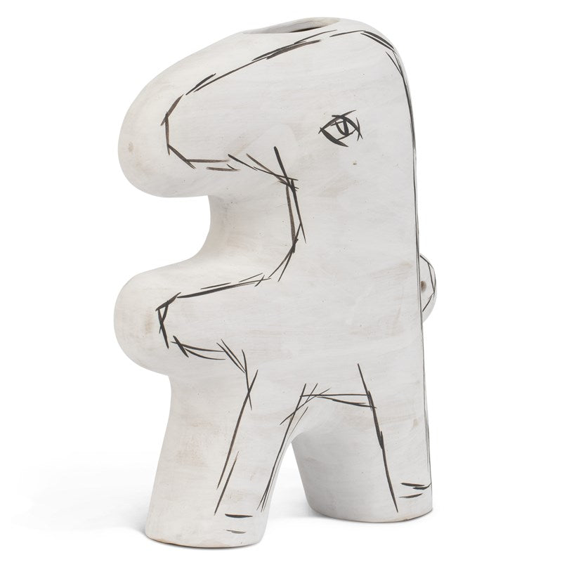 Currey, Whimsical White Sculpture